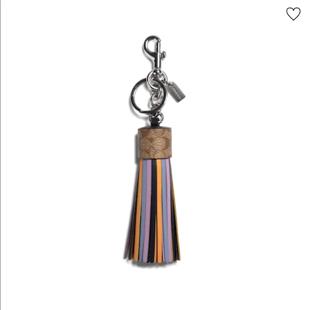 Coach purse bag fob charm tassel